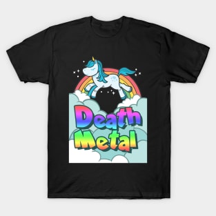 Rainbow Death Metal Unicorn T-Shirt